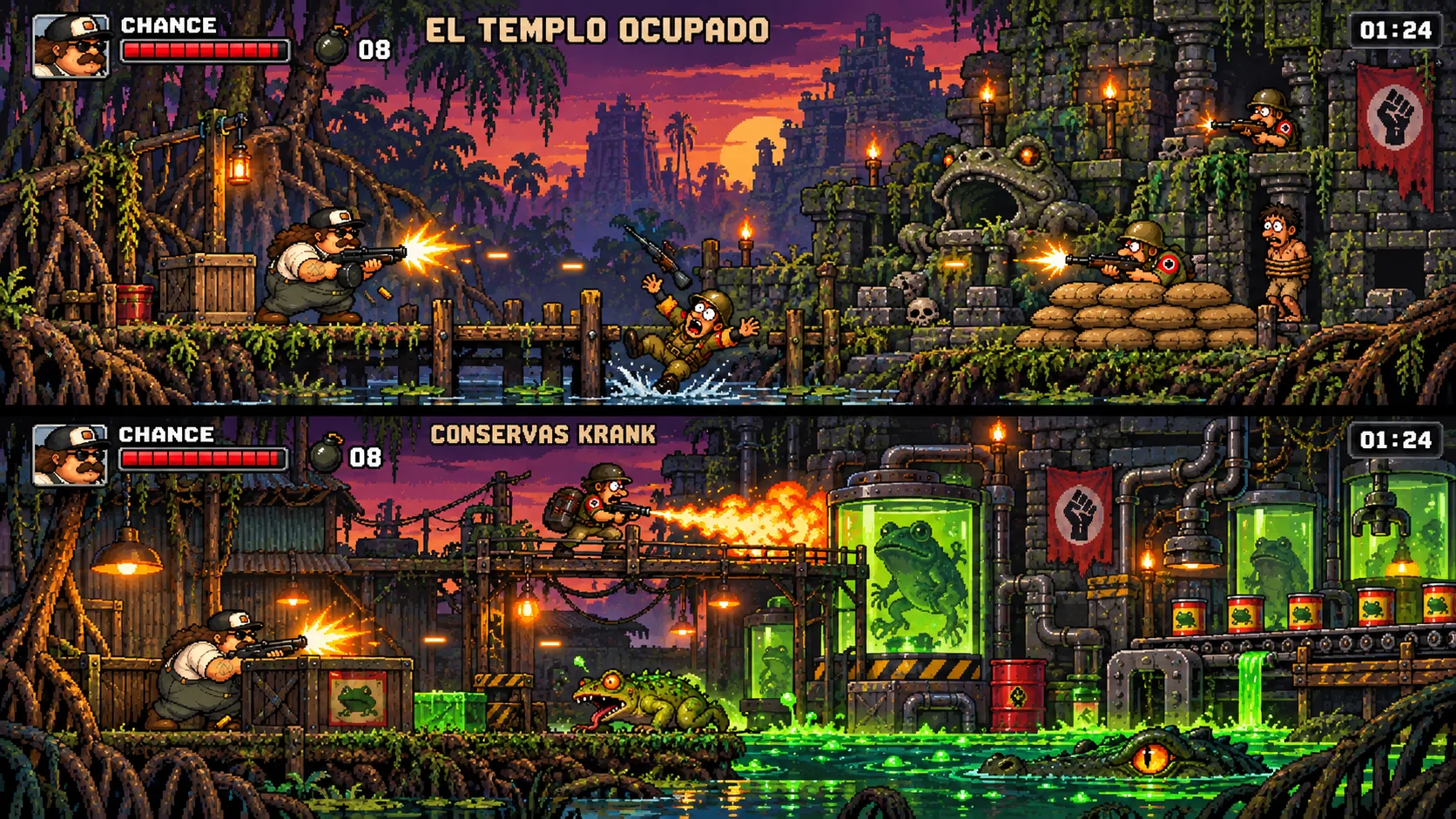 El templo ocupado y la conservera Krank en el Pantano Podrido